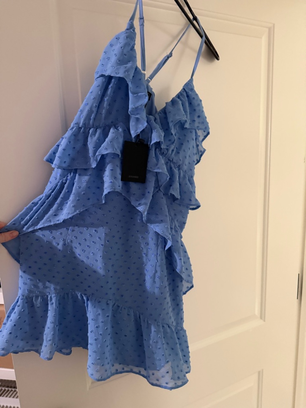 NBD Periwinkle Ruffle Mini Dress - Picture 3 of 3